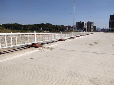 浦阳道路护栏安装工程 筑牢市政道路安全防线